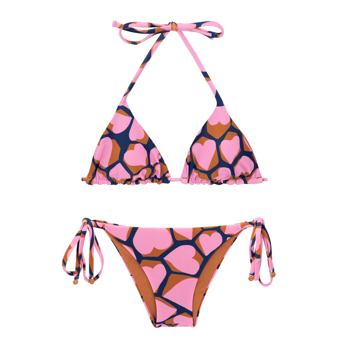 Product Front: Rio De Sol Conjunto Set Amore-Pink Tri-Inv Lacinho
