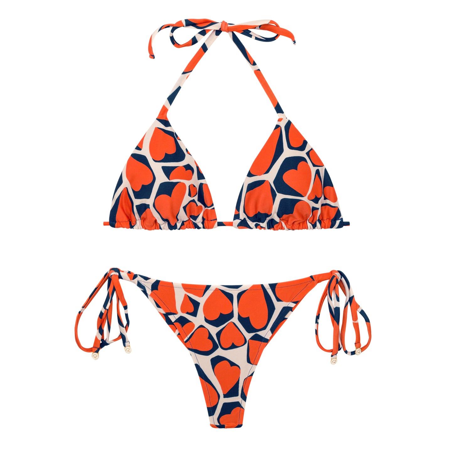 Product Front: Rio De Sol Conjunto Set Amore-Red Tri-Inv Cheeky-Tie