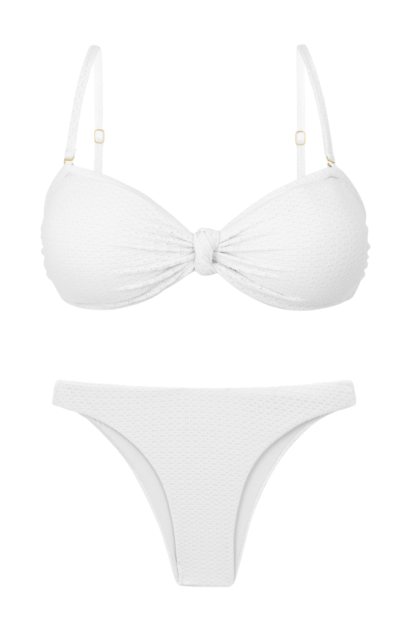 Product Front: Rio De Sol Conjunto Set Bora-White Bandeau-Joy Leblon