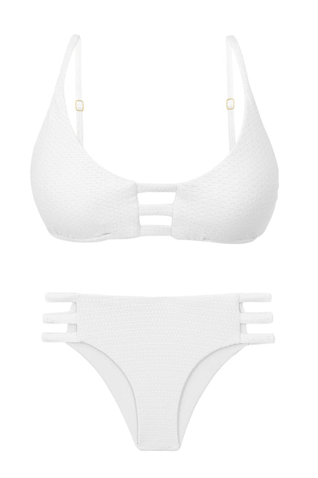 Product Front: Rio De Sol Conjunto Set Bora-White Bra-Trio Madrid-Trio