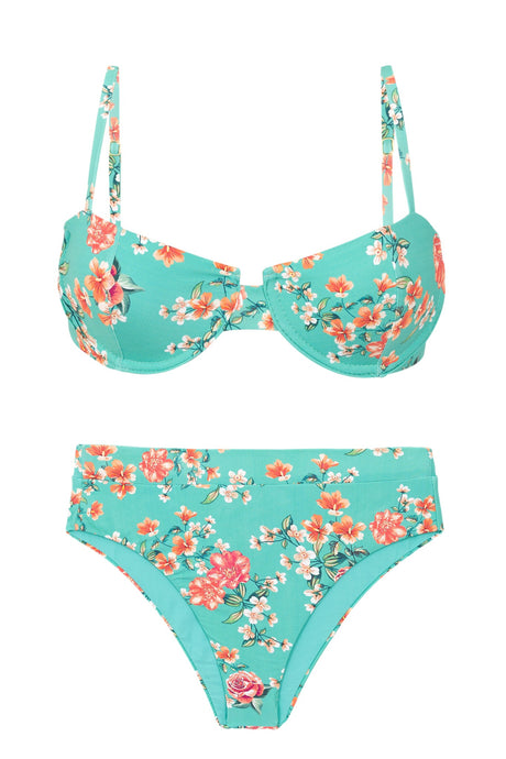 Product Front: Rio De Sol Conjunto Set Botanic Balconet Hotpant-Cos