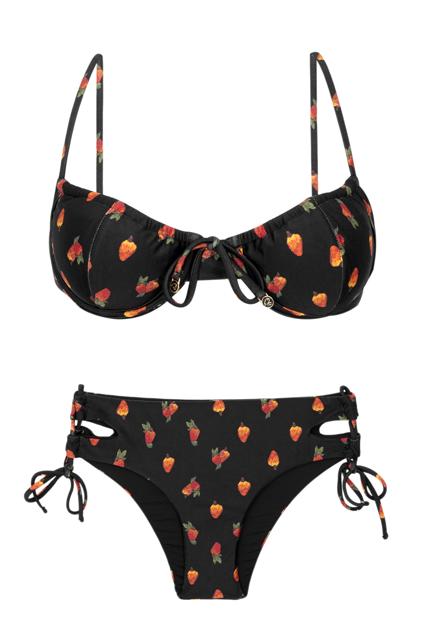 Product Front: Rio De Sol Conjunto Set Cashew Balconet-Tie Madrid