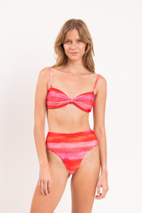 Model Front: Rio De Sol Conjunto Set Cher Bandeau-Joy Hotpants