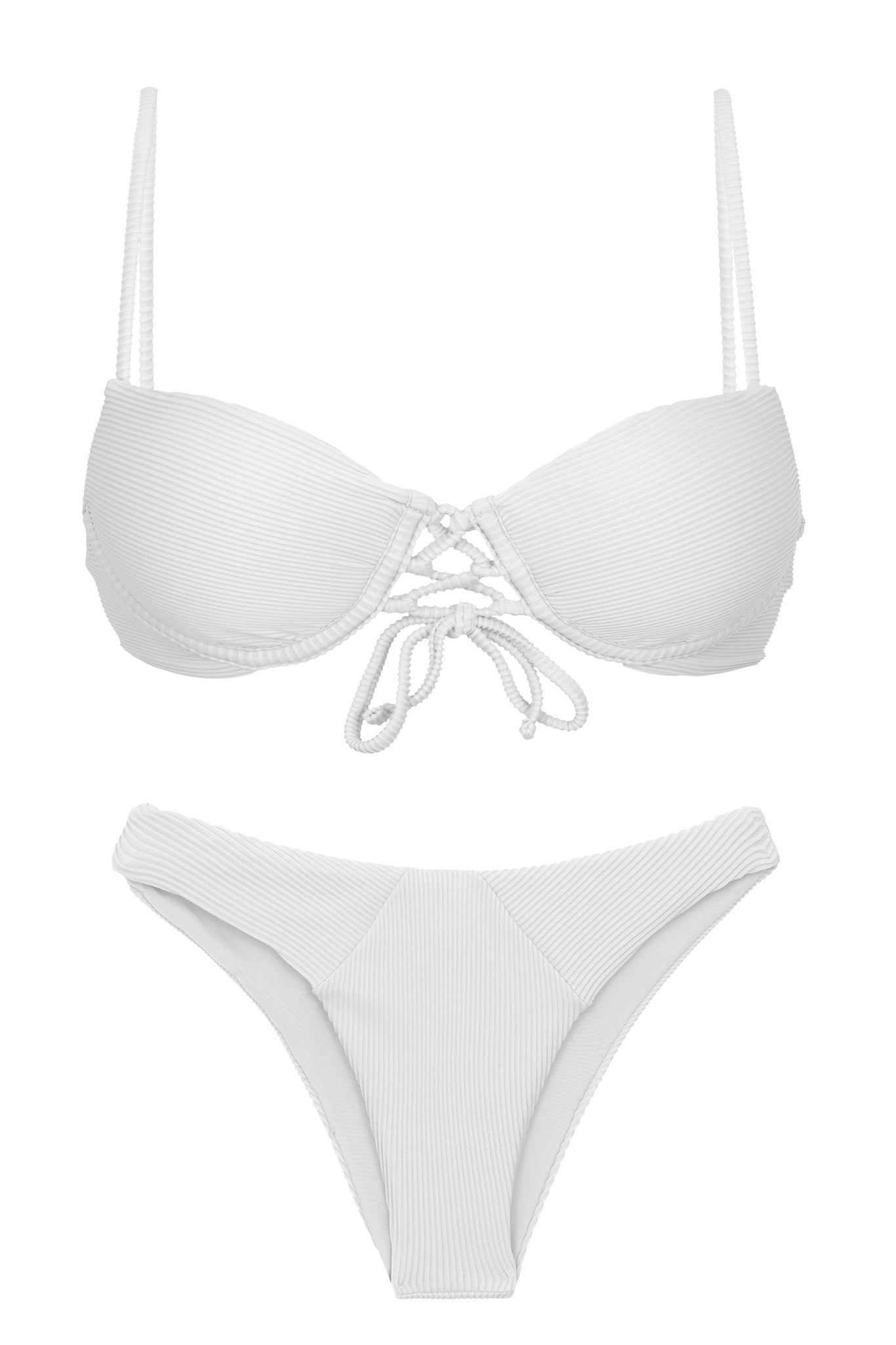 Product Front: Rio De Sol Conjunto Set Cotele-Branco Balconet-Pushup Lisboa