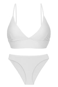 Product Front: Rio De Sol Conjunto Set Cotele-Branco Tri-Tank Comfy
