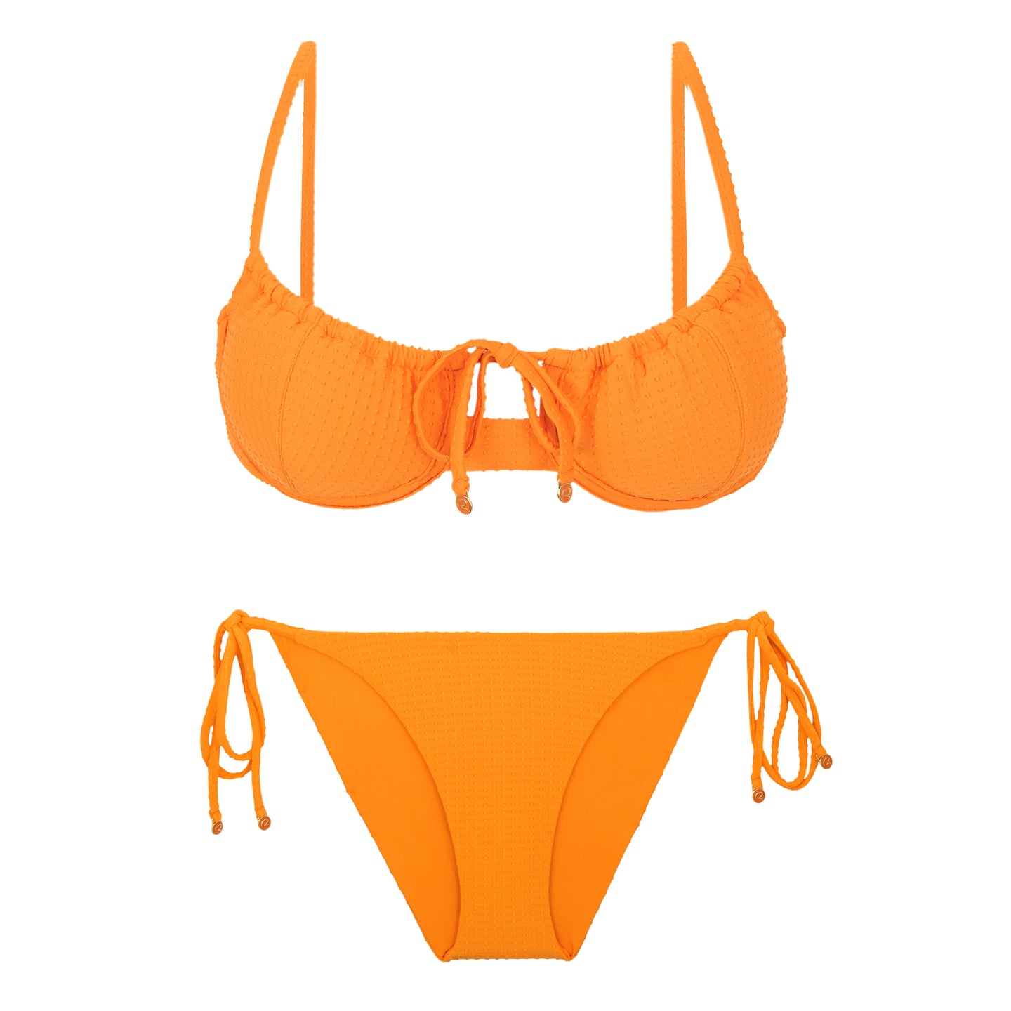 Product Front: Rio De Sol Conjunto Set Dots-Mango Balconet-Tie Ibiza-Comfy