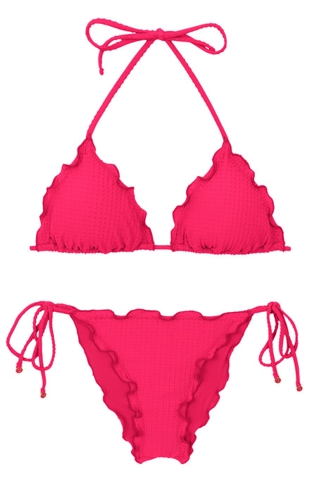 Product Front: Rio De Sol Conjunto Set Dots-Virtual-Pink Frufru