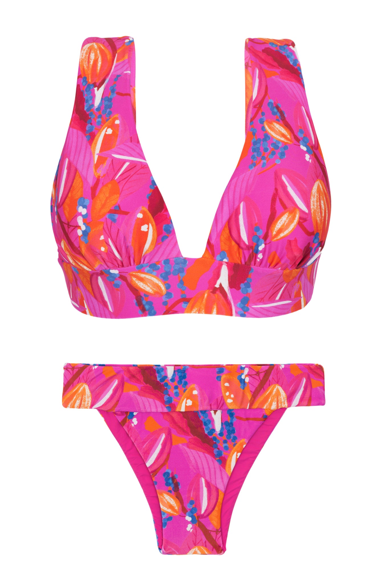 Product Front: Rio De Sol Conjunto Set Flavors Halter-Marina Essential-Cos