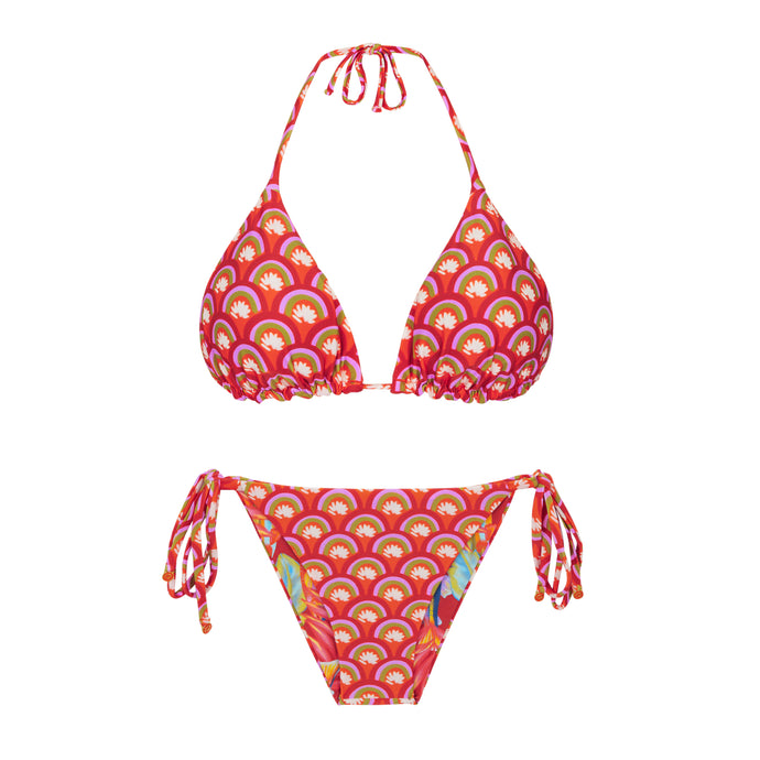Product Front: Rio De Sol Conjunto Set Floral-Scales Tri-Inv Lacinho