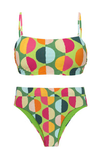 Product Front: Rio De Sol Conjunto Set Garden-City Bandeau-Reto Hotpant-Cos