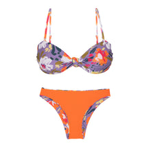 Cargar imagen en el visor de la galería, Product Back: Rio De Sol Conjunto Set Garden-Flower Bandeau-Joy Essential
