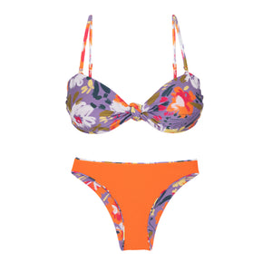 Product Back: Rio De Sol Conjunto Set Garden-Flower Bandeau-Joy Essential
