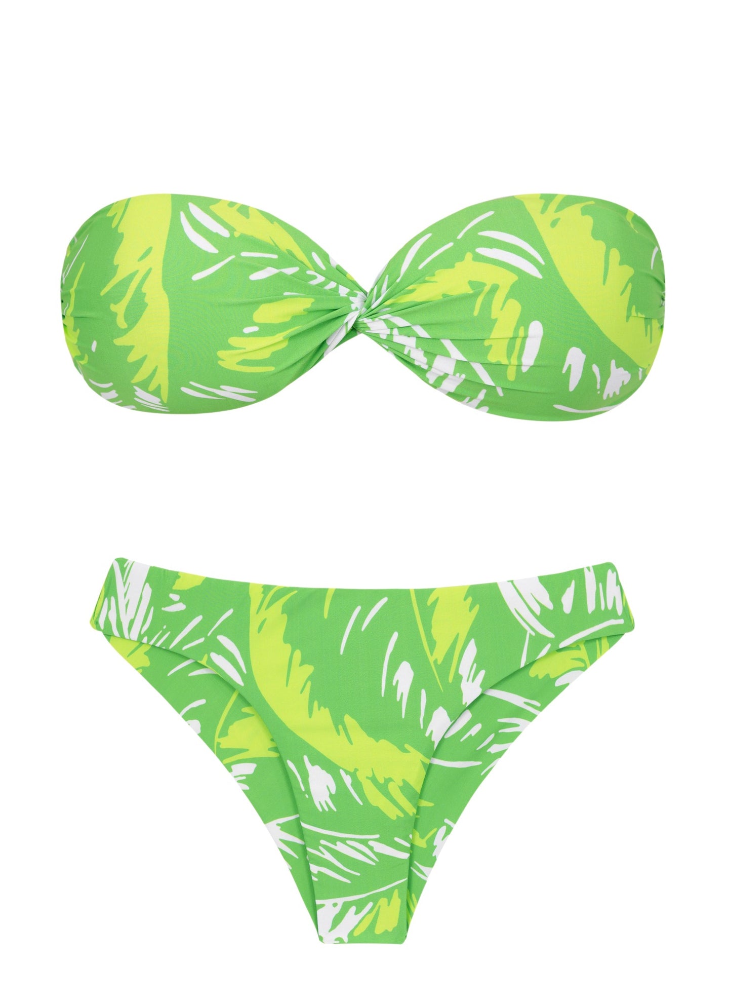 Product Front: Rio De Sol Conjunto Set Green-Palms Twist Nice
