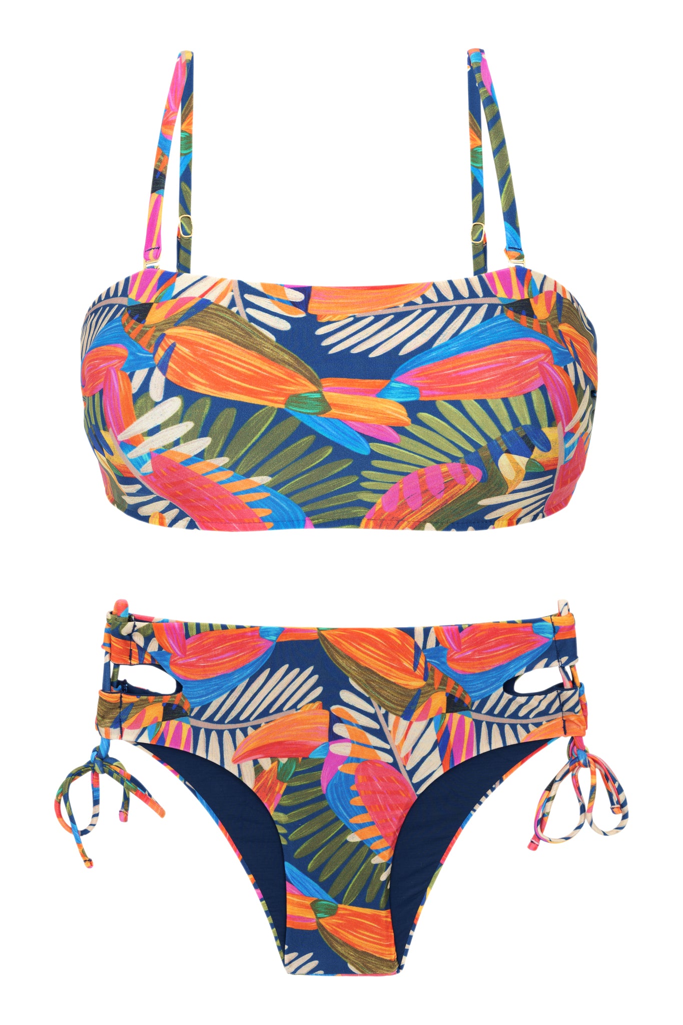 Product Front: Rio De Sol Conjunto Set Jungle Bandeau-Reto Madrid