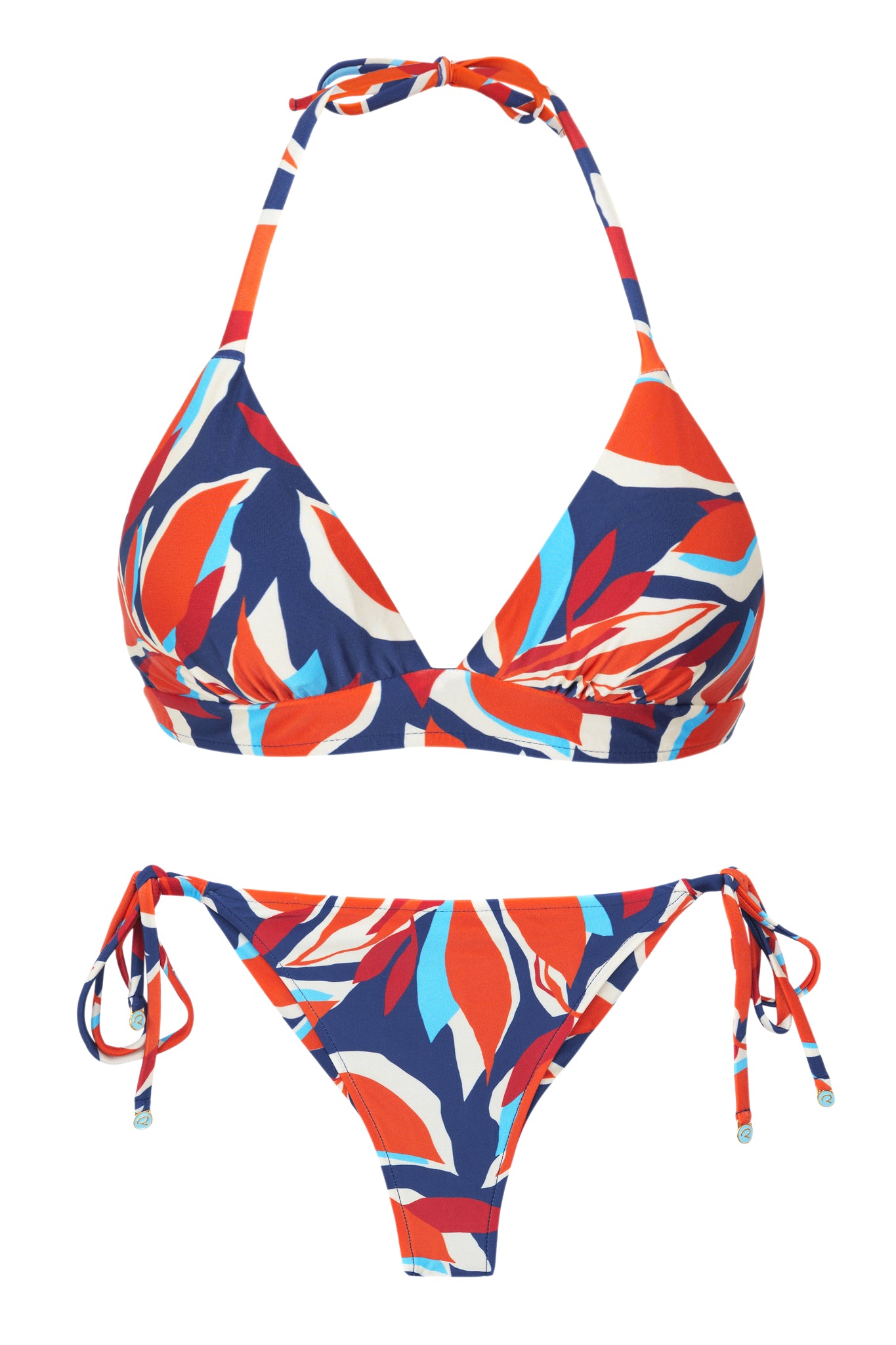 Product Front: Rio De Sol Conjunto Set Leaves Tri-Cos Cheeky-Micro