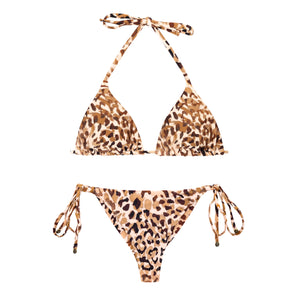 Product Front: Rio De Sol Conjunto Set Leopard Tri-Inv Cheeky-Tie