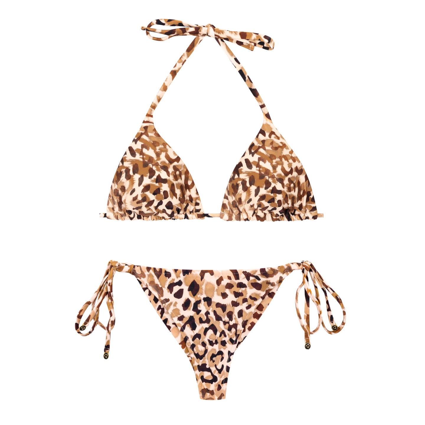 Product Front: Rio De Sol Conjunto Set Leopard Tri-Inv Cheeky-Tie