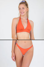 Cargar imagen en el visor de la galería, Model Front: Rio De Sol Conjunto Set Light-Peach Halter-Cos Essential-Comfy
