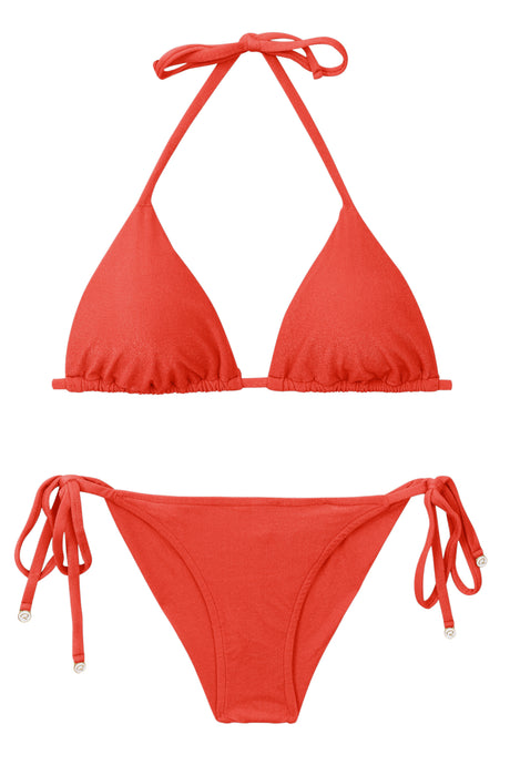 Product Front: Rio De Sol Conjunto Set Malibu-Chili Tri-Inv Cheeky-Tie