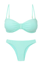 Cargar imagen en el visor de la galería, Product Front: Rio De Sol Conjunto Set Malibu-Menta Bandeau-Duo Essential
