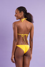 Cargar imagen en el visor de la galería, Image 12: Rio De Sol Conjunto Set Malibu-Yellow Tri-Inv Cheeky-Tie
