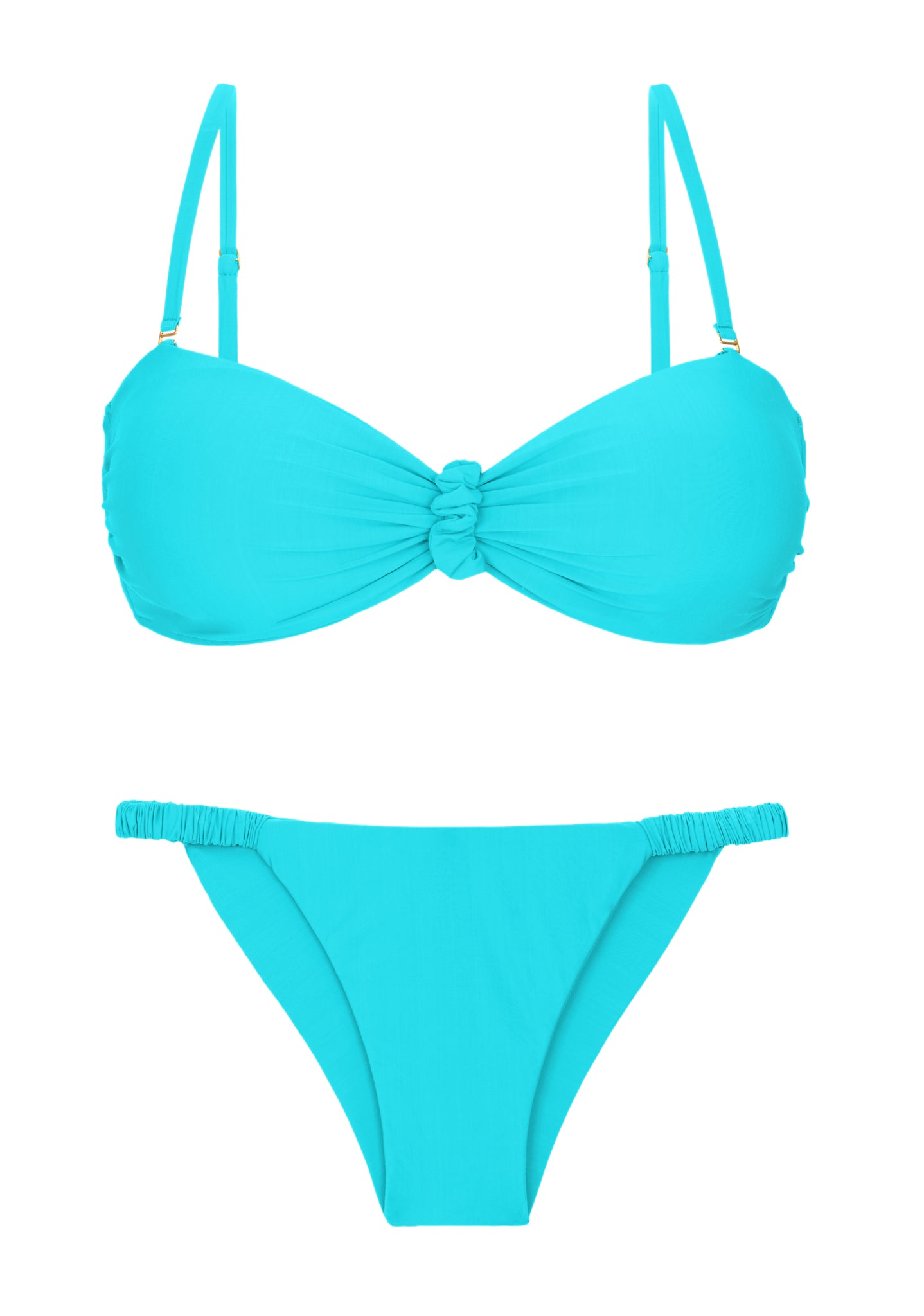 Product Front: Rio De Sol Conjunto Set Miami Bandeau-Crispy Cheeky-Crispy