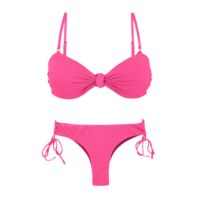 Product Front: Rio De Sol Conjunto Set Mtx-Ultrapink Bandeau-Joy Angel