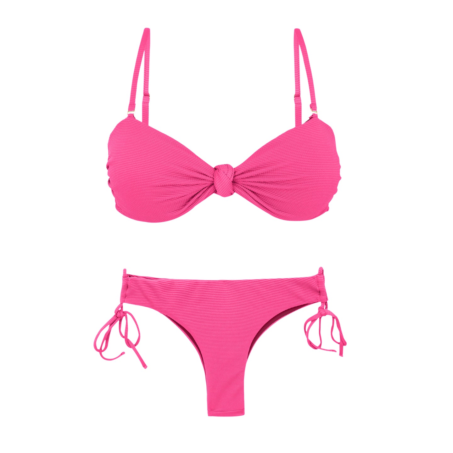Product Front: Rio De Sol Conjunto Set Mtx-Ultrapink Bandeau-Joy Angel
