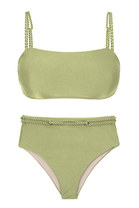 Product Front: Rio De Sol Conjunto Set Oliva Bandeau-Reto Hotpants