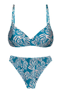 Product Front: Rio De Sol Conjunto Set Palms-Blue Balconet-Inv Nice