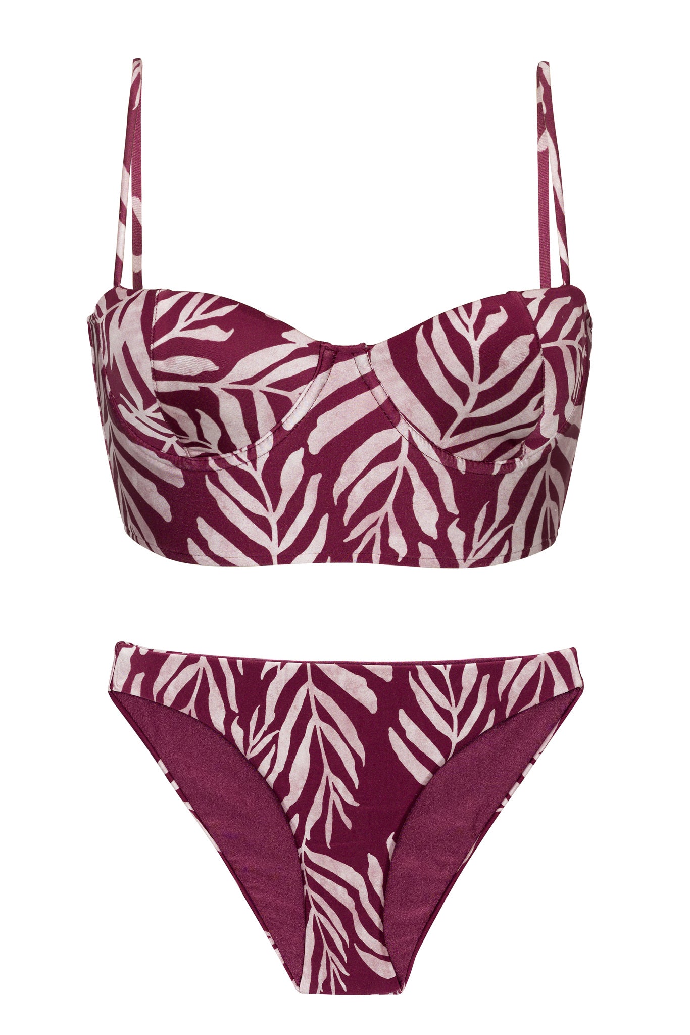 Product Front: Rio De Sol Conjunto Set Palms-Vine Balconet-Anna Comfy