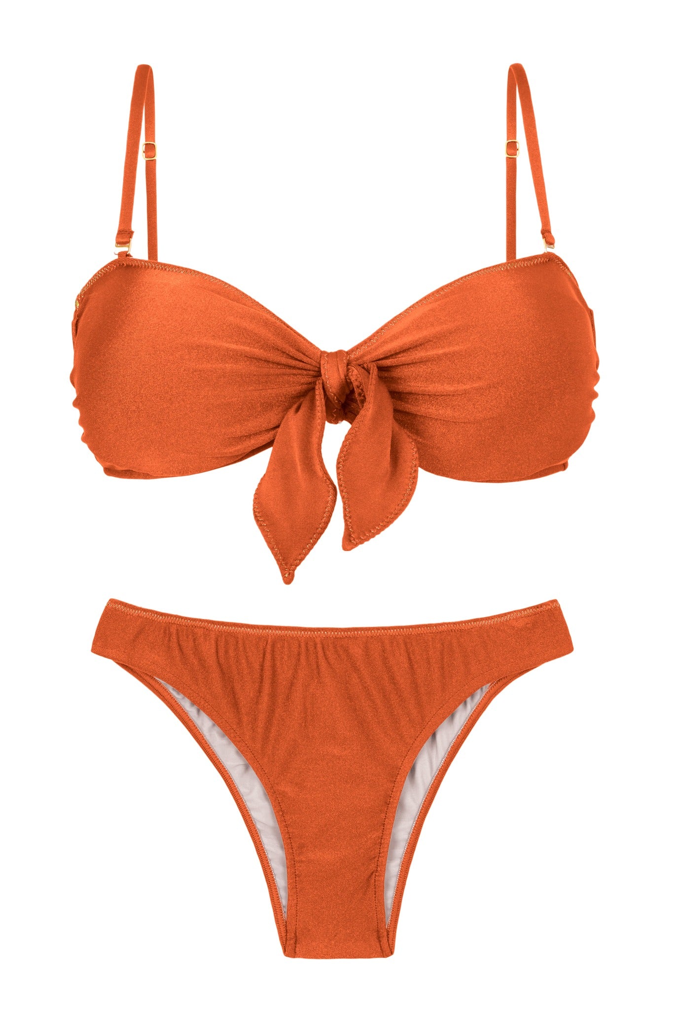 Product Front: Rio De Sol Conjunto Set Paprica Bandeau-No Essential