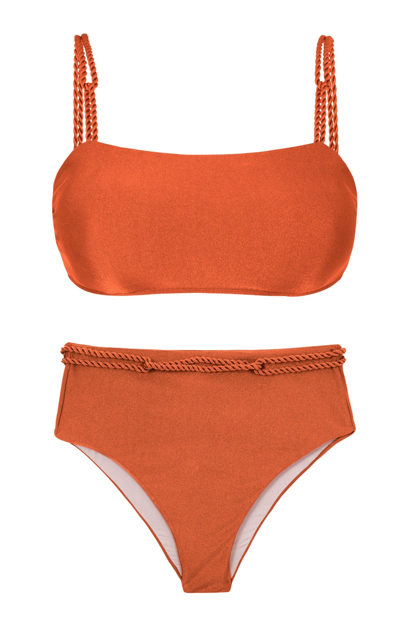 Product Front: Rio De Sol Conjunto Set Paprica Bandeau-Reto Hotpants