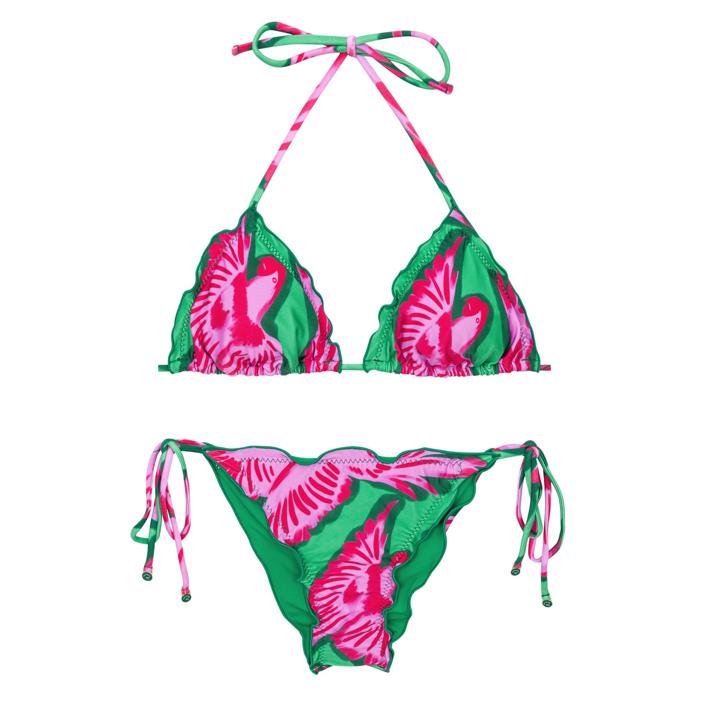Product Front: Rio De Sol Conjunto Set Parrots Frufru Frufru