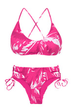 Cargar imagen en el visor de la galería, Product Front: Rio De Sol Conjunto Set Pink-Palms Bralette Madrid
