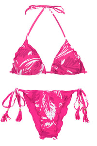 Product Front: Rio De Sol Conjunto Set Pink-Palms Frufru