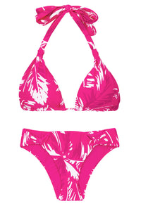 Product Front: Rio De Sol Conjunto Set Pink-Palms Mel