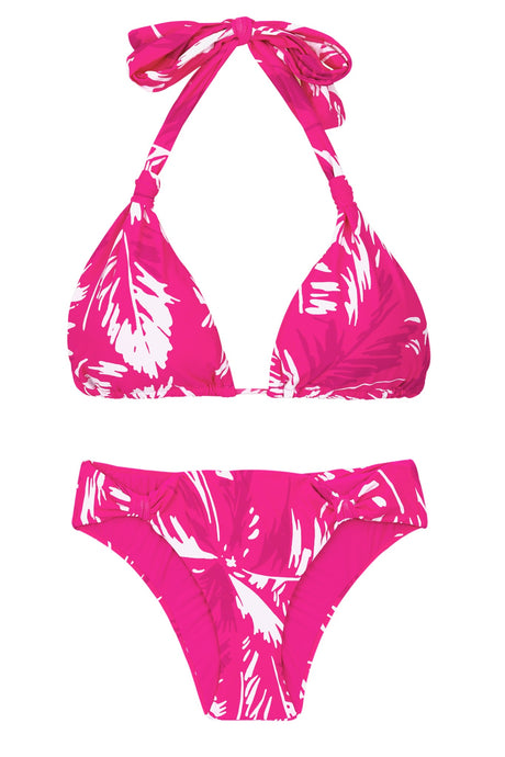 Product Front: Rio De Sol Conjunto Set Pink-Palms Mel