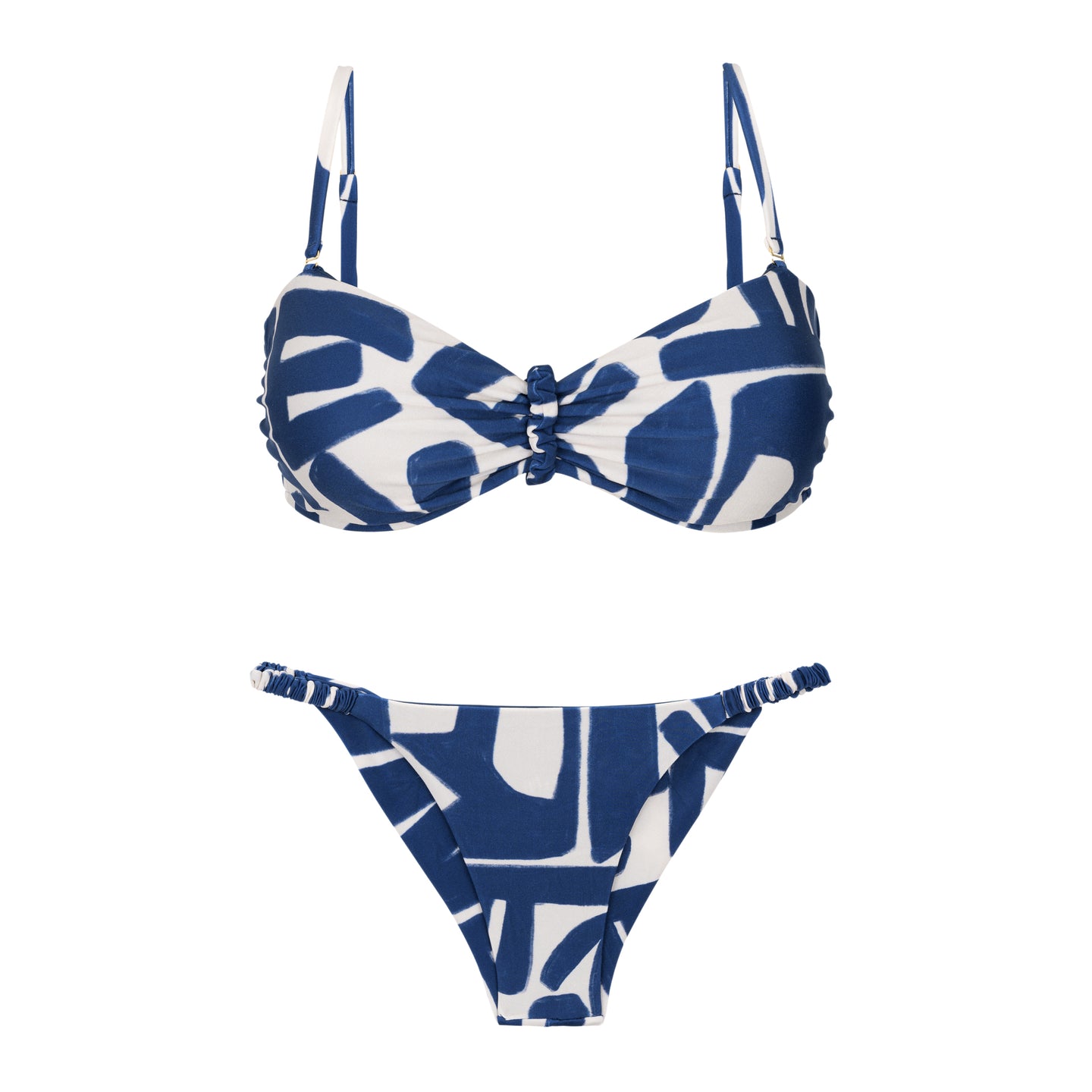 Product Front: Rio De Sol Conjunto Set Pottery Bandeau-Crispy Cheeky-Crispy