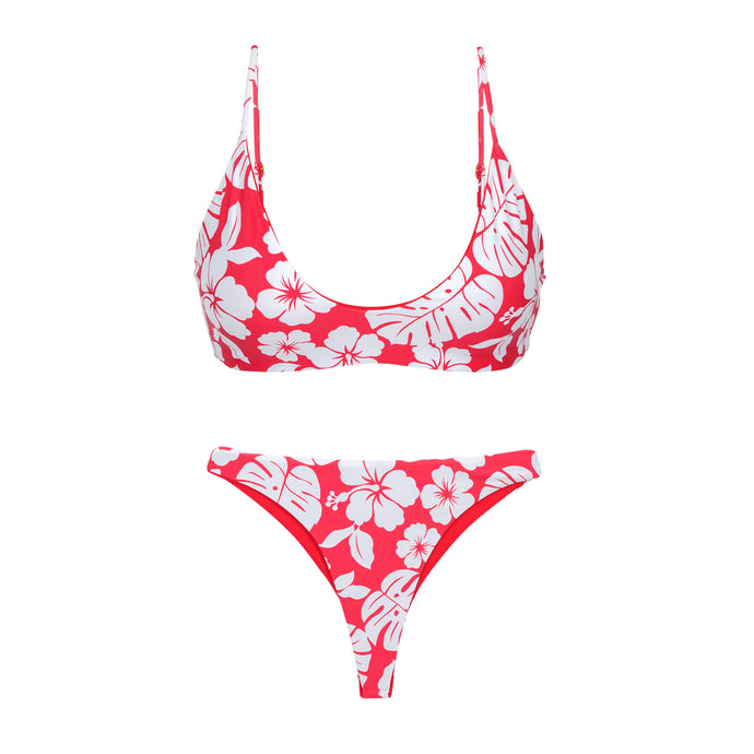Product Front: Rio De Sol Conjunto Set Pua-Hibiscus Hana Sunset
