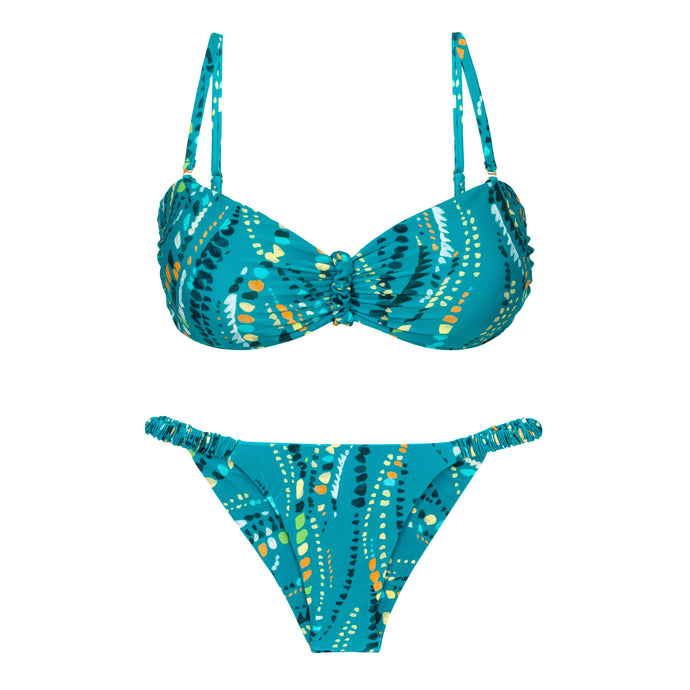 Product Front: Rio De Sol Conjunto Set Rain Bandeau-Crispy Cheeky-Crispy