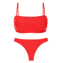 Cargar imagen en el visor de la galería, Product Front: Rio De Sol Conjunto Set Rouge Bandeau-Reto Nice-Fio
