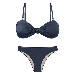 Product Front: Rio De Sol Conjunto Set Shark Bandeau-Joy Essential