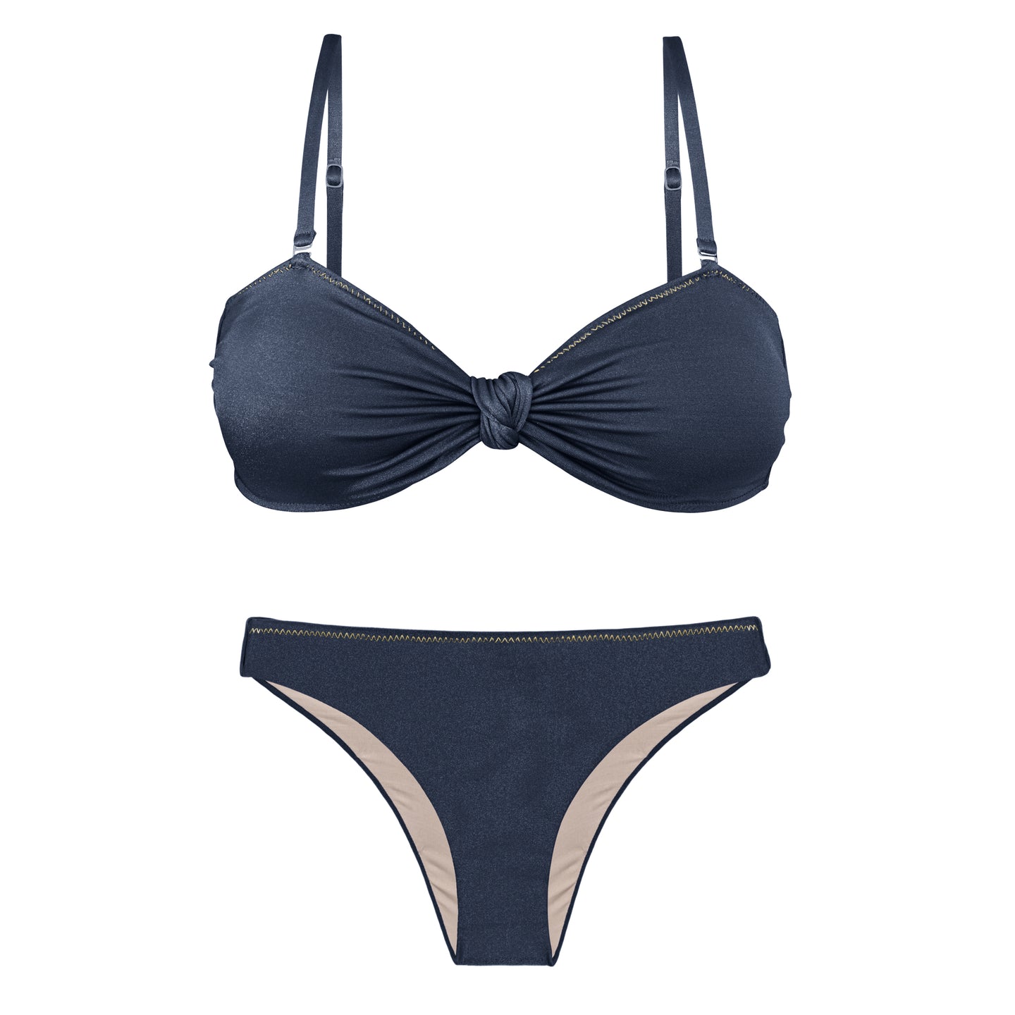 Product Front: Rio De Sol Conjunto Set Shark Bandeau-Joy Essential