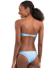 Cargar imagen en el visor de la galería, Image 07: Rio De Sol Conjunto Set Shimmer-Baltic-Sea Bandeau-Joy Essential
