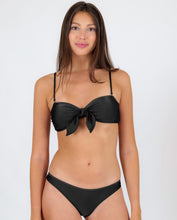 Cargar imagen en el visor de la galería, Gallery: Rio De Sol Conjunto Set Shimmer-Black Bandeau-No Essential
