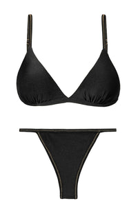 Product Front: Rio De Sol Conjunto Set Shimmer-Black Tri-Fixo California