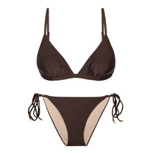 Cargar imagen en el visor de la galería, Product Front: Rio De Sol Conjunto Set Shimmer-Coffee Tri-Fixo Ibiza-Comfy
