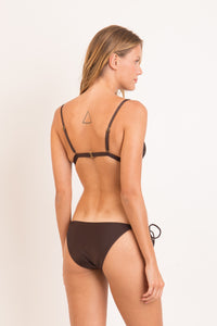 Model Back: Rio De Sol Conjunto Set Shimmer-Coffee Tri-Fixo Ibiza-Comfy