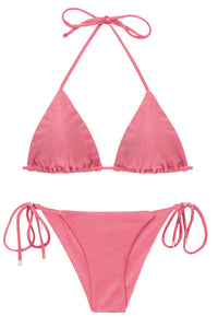 Product Front: Rio De Sol Conjunto Set Shimmer-Confetti Tri-Inv Cheeky-Tie